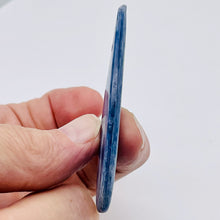 Load image into Gallery viewer, Kyanite 15.3g Teardrop Briolette Pendant Bead | 69x18x5mm | Blue Silver | 1 Bead