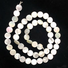 Load image into Gallery viewer, Hot Natural Mother of Pearl Shell Bead Strand | 8x2 mm | 51 Pearls |