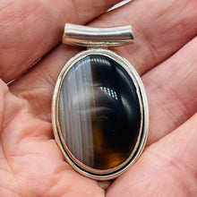 Load image into Gallery viewer, Rare Agate & Sterling Silver Pendant 005857