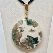 Load image into Gallery viewer, Snowy Forest! Ocean Jasper Druzy & 14Kgf Pendant 510561BG - PremiumBead Primary Image 1