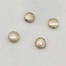 Load image into Gallery viewer, Designer Four Brushed Solid Sterling Silver Coin Beads 7223
