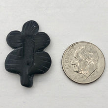 Load image into Gallery viewer, 1 Carved Matte Onyx Butterfly Flower Focal Bead | 26x20x4mm | Black - PremiumBead Alternate Image 7