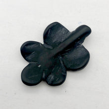 Load image into Gallery viewer, 1 Carved Matte Onyx Butterfly Flower Focal Bead | 26x20x4mm | Black - PremiumBead Primary Image 1