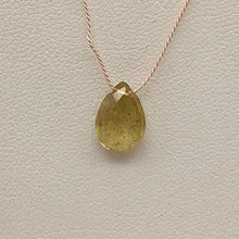 Load image into Gallery viewer, Yellow with Hint of Pink Fancy Sapphire Faceted Briolette Bead 5266 - PremiumBead Alternate Image 3