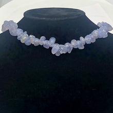 Load image into Gallery viewer, Oregon Holly Blue Chalcedony Agate 76 Grams Nugget Strand| 10x8 15X8 | 62 Bead |