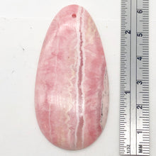 Load image into Gallery viewer, Natural Lacy Pink Rhodochrosite Pendant Bead | 60x30mm| Pink | Teardrop | 1 Bd |