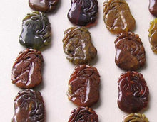 Load image into Gallery viewer, 1 Carved Su Chow Jade 50mm Frog & Gourd Prosperity Bead | 50x37x6mm | Green - PremiumBead Primary Image 1