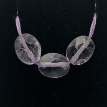 Load image into Gallery viewer, Natural Lilac Amethyst Faceted Flat Oval Beads | 10x8mm | 3 Beads | 6750 - PremiumBead Alternate Image 2