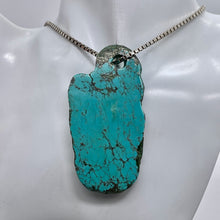 Load image into Gallery viewer, Turquoise, Free Form Pendant Bead | 73x38x6mm | Blue | 1 Pendant Bead |