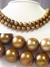 Load image into Gallery viewer, Dark Champagne 8.5mm to 10mm Pearl 16 inch Strand 109047 - PremiumBead Primary Image 1