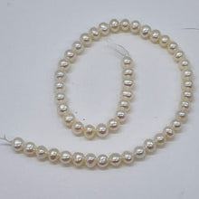 Load image into Gallery viewer, Premium White Freshwater Pearl Strand | 4.5x4.5-4.5x4mm | 100 Pearls }