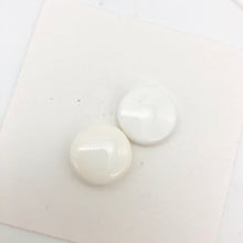 Load image into Gallery viewer, Simply Stunning 2 Natural 16mm White Agate Coin Focal Beads 8990 - PremiumBead Alternate Image 7