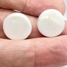 Load image into Gallery viewer, Simply Stunning 2 Natural 16mm White Agate Coin Focal Beads 8990 - PremiumBead Alternate Image 3