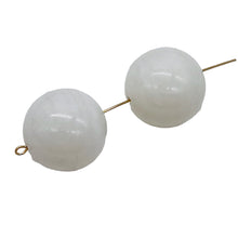 Load image into Gallery viewer, Onyx White Large Round Bead Parcel | 17mm | White | 2 Beads |