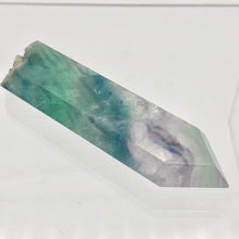 Load image into Gallery viewer, Fluorite Rainbow Crystal with Natural End |3.0x.94x.5"|Green,Blue, Purple| 1444R - PremiumBead Alternate Image 2