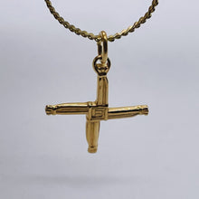 Load image into Gallery viewer, St Bridgets Cross 14K Yellow Gold Cross | 1" Long | Gold | 1 Pendant