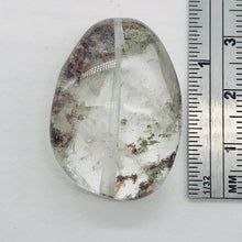 Load image into Gallery viewer, Lodalite Quartz Oval Pendant Figurine Bead | Clear Included|1 Bead| 32x23x14 mm|