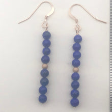 Load image into Gallery viewer, Natural AAA Lapis with 14K Rose Gold Filled Earrings | 2"Long | Blue |