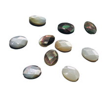 Load image into Gallery viewer, Phenomenal Faceted Tahitian Mother of Pearl Oval Beads | 8x6mm | 10 Beads |