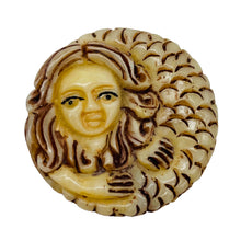 Load image into Gallery viewer, Cozy Hand Carved Mermaid Centerpiece Bead 4830H