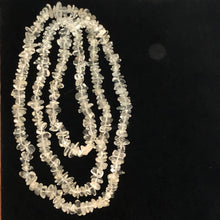 Load image into Gallery viewer, Clear Quartz Nugget Bead 34 inch Necklace | 7x5x2mm to 4x4x3mm |