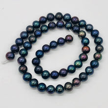 Load image into Gallery viewer, Fresh Water Pearl Strand Round | 8 mm | Blue/Purple | 54 Beads |