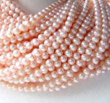 Load image into Gallery viewer, Peachy Pink Sorbet Freshwater Pearl Strand 108331 - PremiumBead Alternate Image 2
