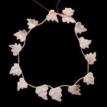 Load image into Gallery viewer, Light Pink Peruvian Opal Leaf Briolette Bead Strand for Jewelry Making 110823C