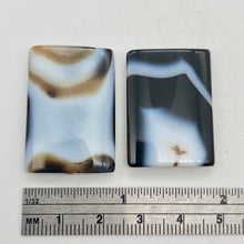 Load image into Gallery viewer, 2 Beads of Black & White Sardonyx 30x22x5mmPendant Beads - PremiumBead Alternate Image 4