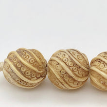 Load image into Gallery viewer, Octopus Tentacle Swirl Waterbuffalo Carved Bone Bead 10760B - PremiumBead Alternate Image 2