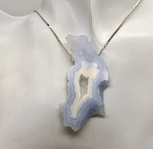 Load image into Gallery viewer, 69cts Druzy Blue Chalcedony Designer Pendant Bead for Jewelry Making - PremiumBead Alternate Image 2