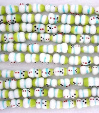 Load image into Gallery viewer, Frosty Lampwork Glass Snowmen Bead Strand 108720 - PremiumBead Primary Image 1