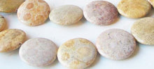 Load image into Gallery viewer, Fossilized Coral 35mm Coin Pendant Bead Strand 109156 - PremiumBead Alternate Image 2