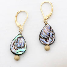 Load image into Gallery viewer, Labradorite 14K Gold Filled Drop Earrings | 1 1/2" Long | Pink Blue |
