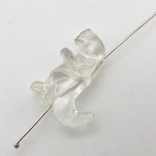 Load image into Gallery viewer, Hand Carved Quartz Tyrannosaurus Rex Figurine | 20x15x7mm | Clear - PremiumBead Alternate Image 4