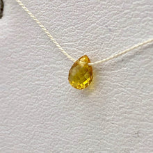 Load image into Gallery viewer, 1 Natural Untreated Yellow Sapphire Faceted Briolette Bead - PremiumBead Primary Image 1