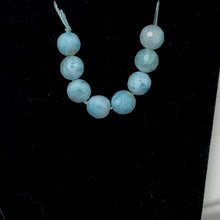 Load image into Gallery viewer, Sky-Blue Larimar Faceted Round Beads | 6mm | Blue | 8 Bead(s)