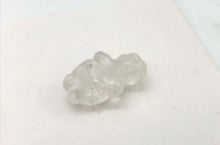 Load and play video in Gallery viewer, FERTILE! Carved Quartz Goddess of Willendorf Figurine | 20x10x9mm | Clear