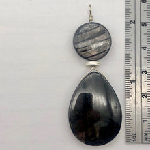 Load image into Gallery viewer, Hypersthene Briolette and Oval Sterling Silver Pendant | 2 1/4" Long |