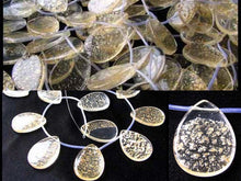 Load image into Gallery viewer, 1 Sparkly Golden Syn. Quartz 35x25mm Pendant Bead 8055 - PremiumBead Primary Image 1