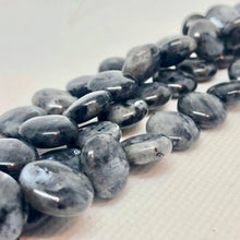Load image into Gallery viewer, Grey Labradorite 12mm Coin Bead Strand 109558 - PremiumBead Alternate Image 2