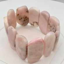Load image into Gallery viewer, Pin Cushion Faceted Peruvian Opal Stretchy Bracelet | 7 -8" | Pink | 11 Beads | - PremiumBead Primary Image 1