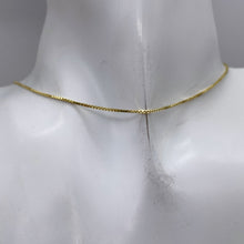 Load image into Gallery viewer, Box Chain Necklace Vermeil over Sterling Silver | 16" Long | Gold | 1 Necklace |