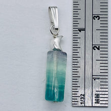 Load image into Gallery viewer, Fluorite Sterling Silver Drop/Dangle Pendant | 1" Long | Blue | 1 Pendant |