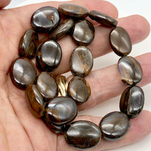 Load image into Gallery viewer, Rivers of Fire! Boulder Opal Oval Bead 8 Inch Strand | 20x15x7mm | 10 Beads | - PremiumBead Alternate Image 7