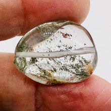 Load image into Gallery viewer, Lodalite Quartz Oval Pendant Bead | 27x20x14 mm | Clear Included | 1 Bead |