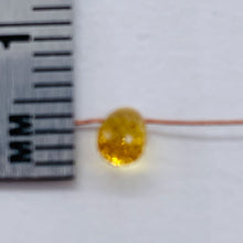 Load image into Gallery viewer, 1 Yellow Sapphire Faceted Briolette Bead (.45 to .52cts) 9667Af