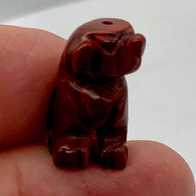 Load image into Gallery viewer, Brecciated Jasper Puppy Dog Figurine Worry Stone | 20x12x10mm | Red brown