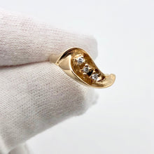 Load image into Gallery viewer, Natural Diamonds Solid 14K Yellow Gold Ring Size 6 3/4 9982AL - PremiumBead Alternate Image 2