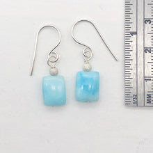 Load image into Gallery viewer, Hemimorphite, Flat Rectangle Bead Drop/Dangle Earrings | 1 1/4" Long | Blue |